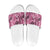 Hawaii Pink Tropical Leaves Slide Sandals - Polynesian Pride