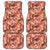 Hawaii Red Brown Tropical Leaves Car Mats - Polynesian Pride