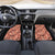 Hawaii Red Brown Tropical Leaves Car Mats - Polynesian Pride