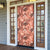 Hawaii Red Brown Tropical Leaves Door Cover - Polynesian Pride