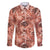Hawaii Red Brown Tropical Leaves Family Matching Off Shoulder Short Dress and Hawaiian Shirt - Polynesian Pride