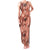 Hawaii Red Brown Tropical Leaves Family Matching Tank Maxi Dress and Hawaiian Shirt - Polynesian Pride
