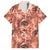 Hawaii Red Brown Tropical Leaves Hawaiian Shirt - Polynesian Pride