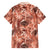 Hawaii Red Brown Tropical Leaves Hawaiian Shirt - Polynesian Pride