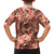 Hawaii Red Brown Tropical Leaves Hawaiian Shirt - Polynesian Pride