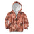 Hawaii Red Brown Tropical Leaves Kid Hoodie - Polynesian Pride