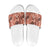 Hawaii Red Brown Tropical Leaves Slide Sandals - Polynesian Pride