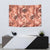Hawaii Red Brown Tropical Leaves Tapestry - Polynesian Pride