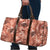 Hawaii Red Brown Tropical Leaves Travel Bag - Polynesian Pride