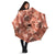 Hawaii Red Brown Tropical Leaves Umbrella - Polynesian Pride