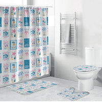Hawaii Coastal Summer Postcard Bathroom Set