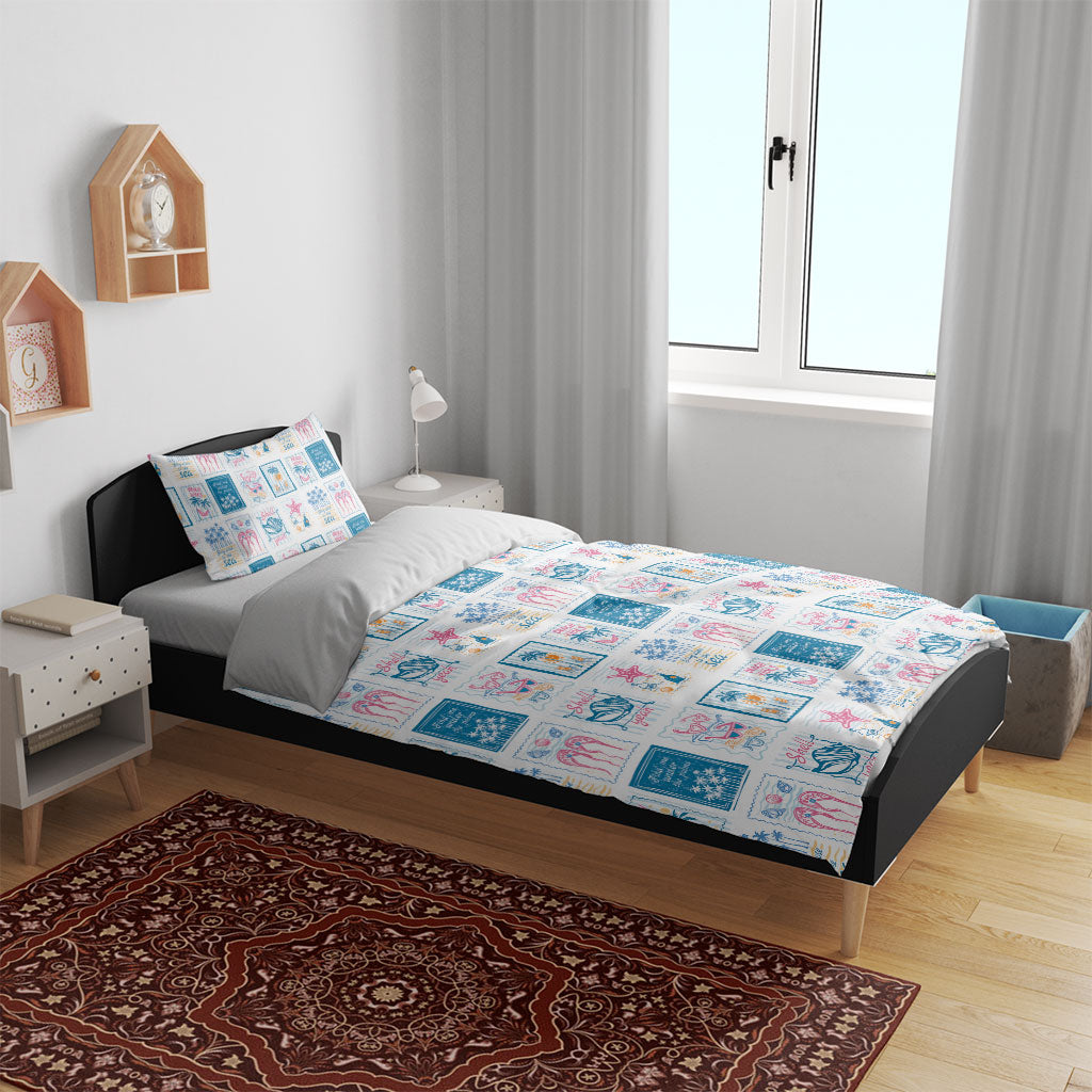 Hawaii Coastal Summer Postcard Bedding Set