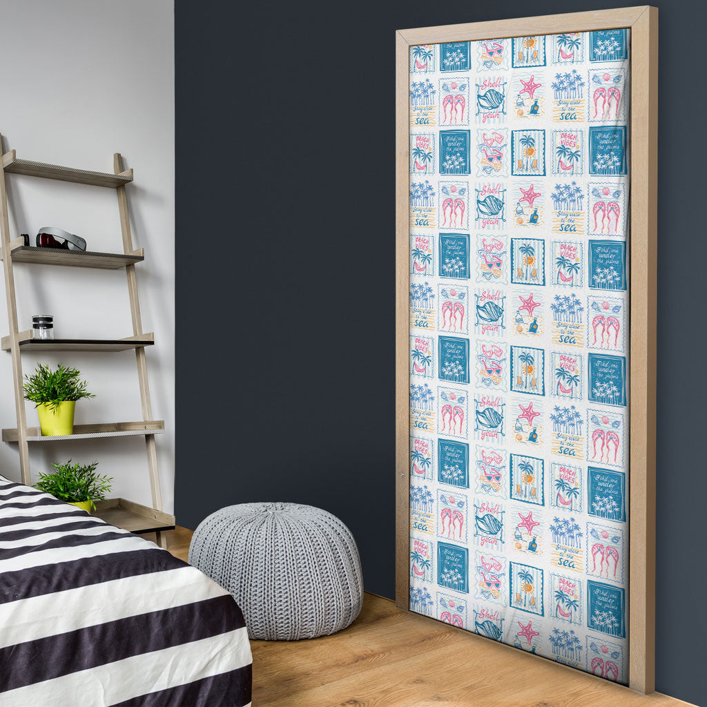 Hawaii Coastal Summer Postcard Door Cover