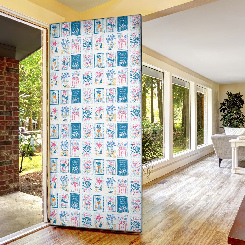 Hawaii Coastal Summer Postcard Door Cover