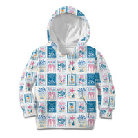 Hawaii Coastal Summer Postcard Kid Hoodie