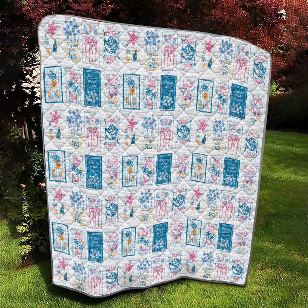 Hawaii Coastal Summer Postcard Quilt