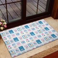 Hawaii Coastal Summer Postcard Rubber Doormat