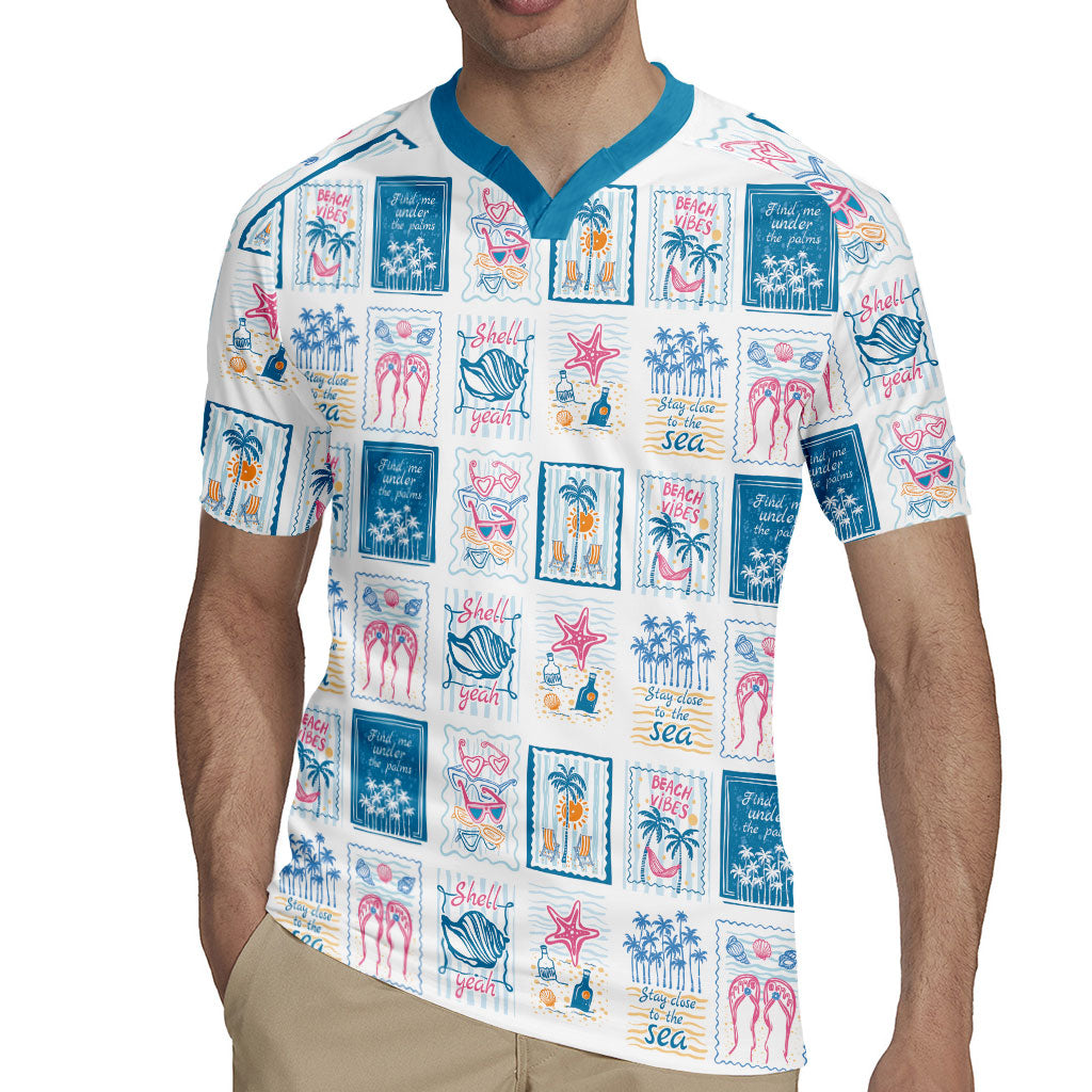 Hawaii Coastal Summer Postcard Rugby Jersey