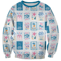 Hawaii Coastal Summer Postcard Sweatshirt