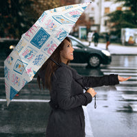 Hawaii Coastal Summer Postcard Umbrella
