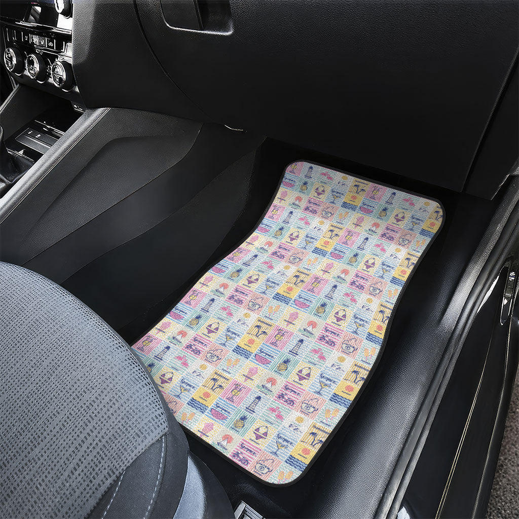 Aloha Summer Posters Grunge Textures Car Mats