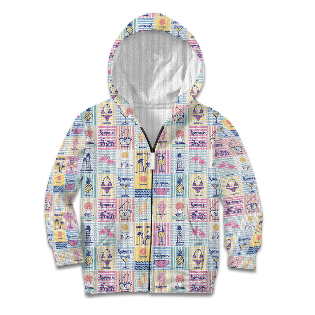 Aloha Summer Posters Grunge Textures Kid Hoodie