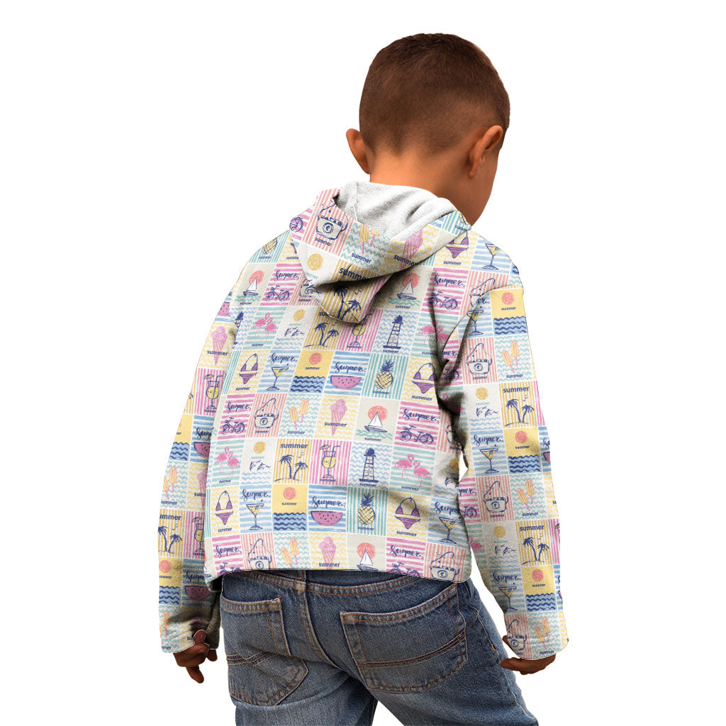 Aloha Summer Posters Grunge Textures Kid Hoodie