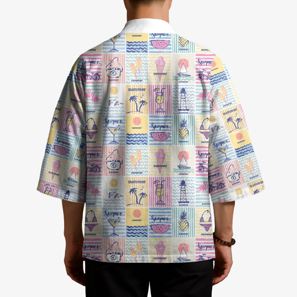 Aloha Summer Posters Grunge Textures Kimono