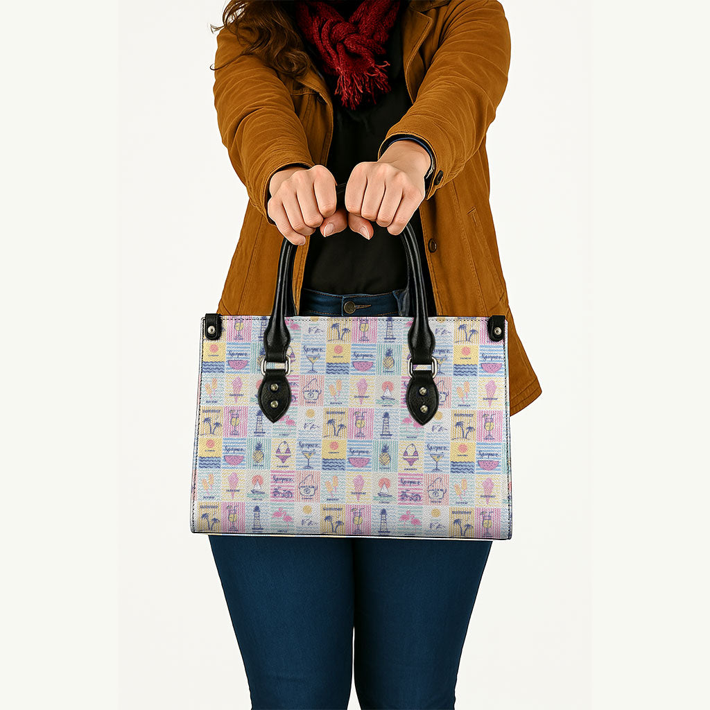 Aloha Summer Posters Grunge Textures Leather Bag