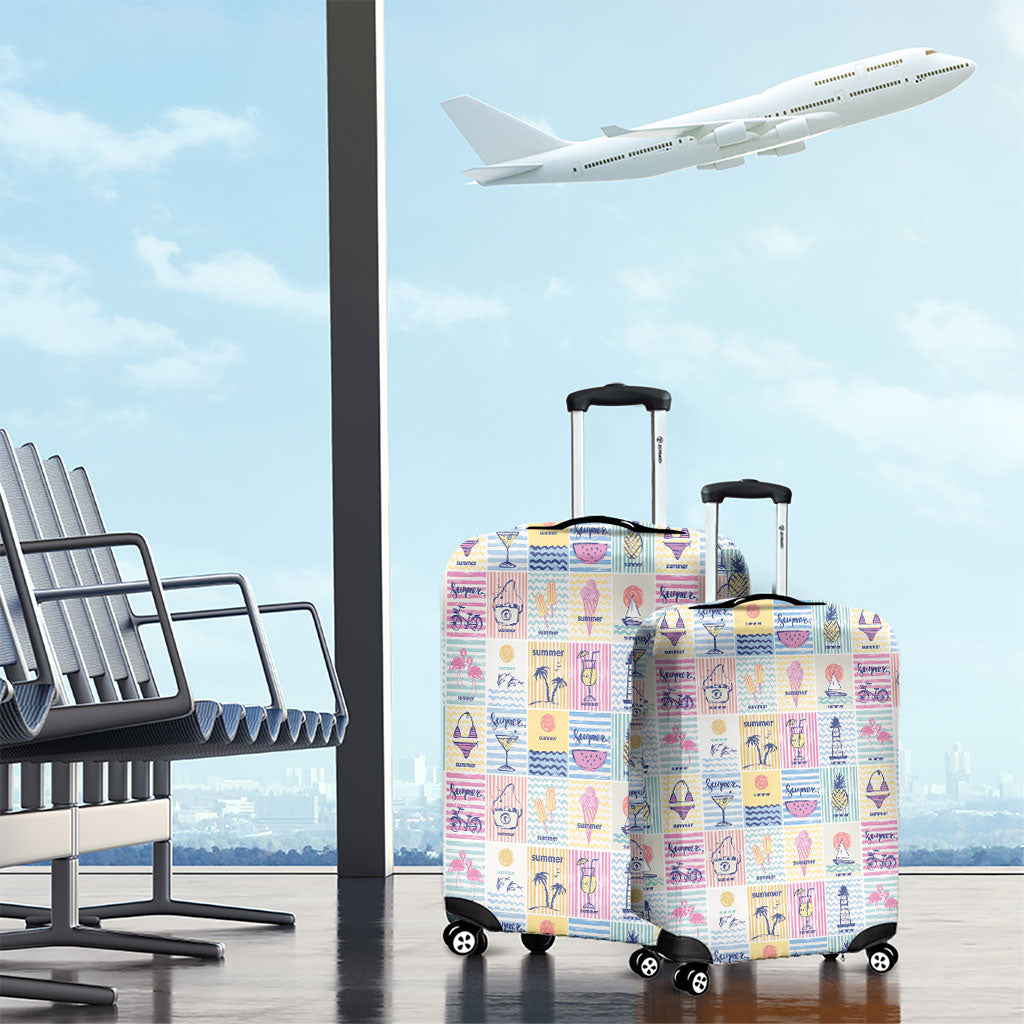 Aloha Summer Posters Grunge Textures Luggage Cover