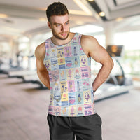 Aloha Summer Posters Grunge Textures Men Tank Top
