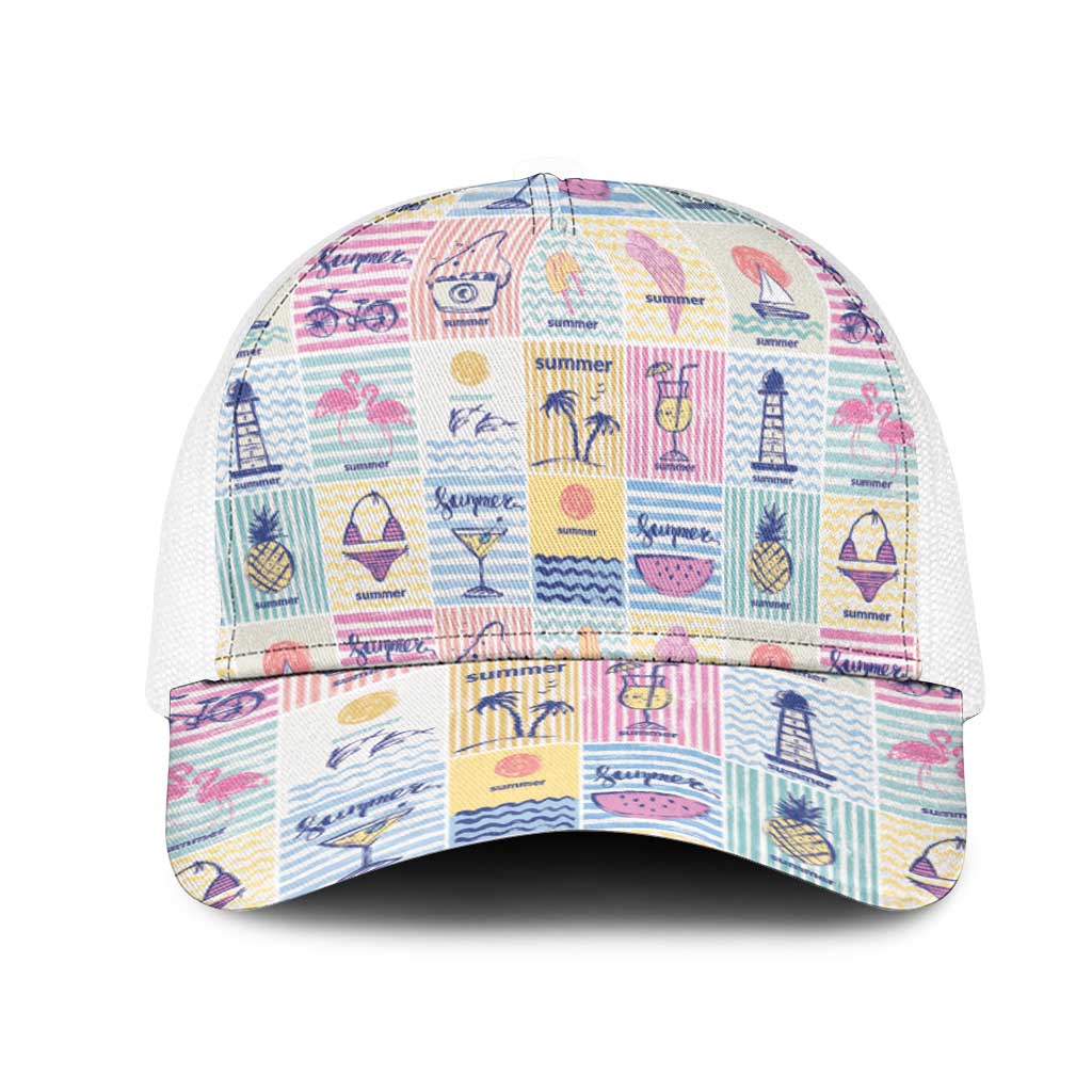 Aloha Summer Posters Grunge Textures Mesh Trucker Cap