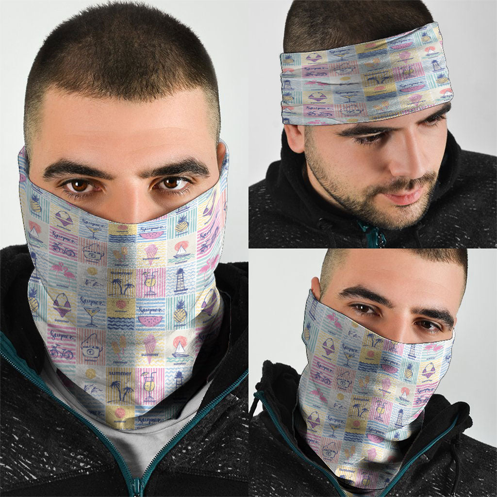 Aloha Summer Posters Grunge Textures Neck Gaiter
