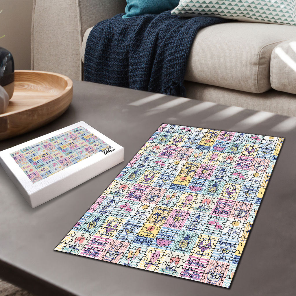 Aloha Summer Posters Grunge Textures Puzzle