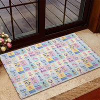 Aloha Summer Posters Grunge Textures Rubber Doormat