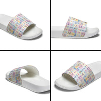 Aloha Summer Posters Grunge Textures Slide Sandals