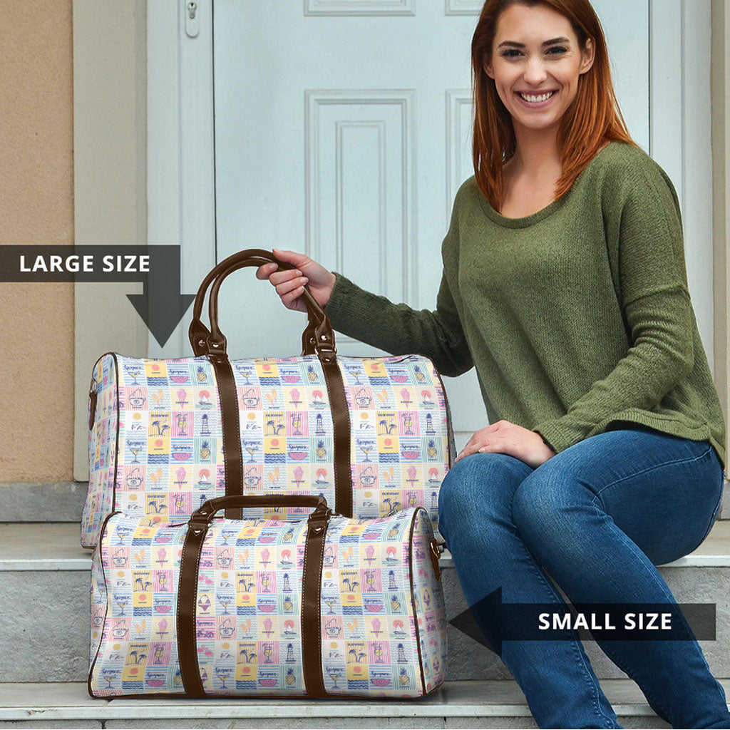 Aloha Summer Posters Grunge Textures Travel Bag