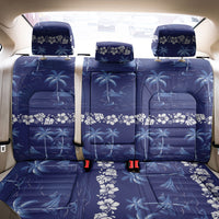Blue Hawaii Palm Tree Hibiscus Back Car Seat Cover Fantasy Summer Vibe