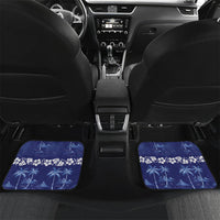 Blue Hawaii Palm Tree Hibiscus Car Mats Fantasy Summer Vibe