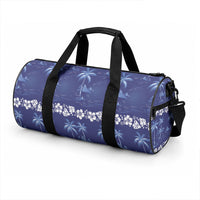 Blue Hawaii Palm Tree Hibiscus Duffle Bag Fantasy Summer Vibe