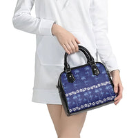 Blue Hawaii Palm Tree Hibiscus Shoulder Handbag Fantasy Summer Vibe