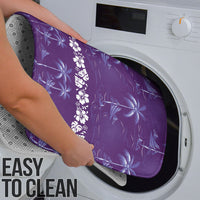 Purple Hawaii Palm Tree Hibiscus Bathroom Set Fantasy Summer Vibe