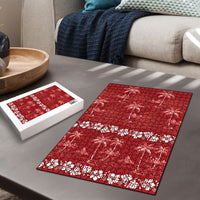 Red Hawaii Palm Tree Hibiscus Puzzle Fantasy Summer Vibe
