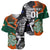 New Zealand and Ireland Rugby Baseball Jersey Silver Fern With Shamrock 2023 World Cup LT01 - Polynesian Pride
