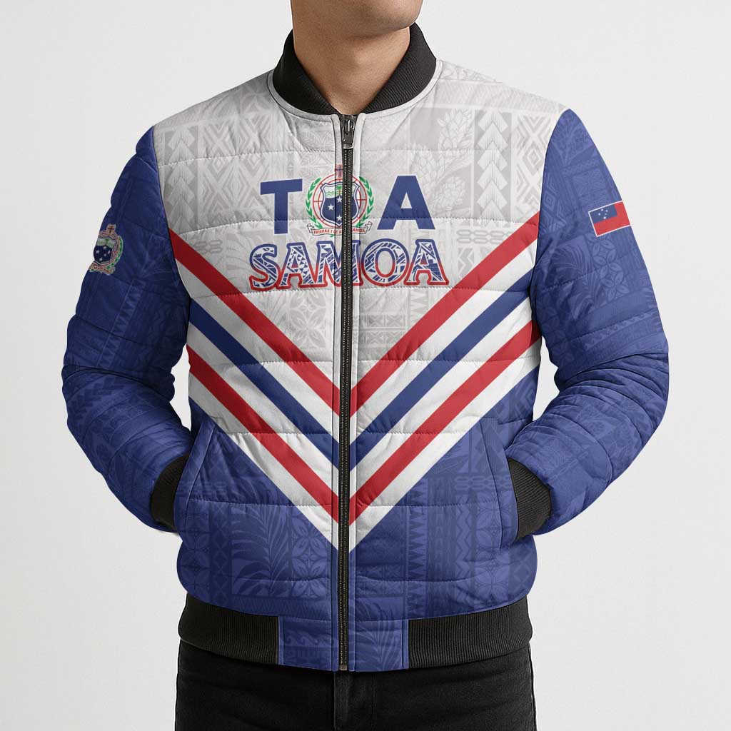 Custom Toa Samoa Rugby Bomber Puffer Jacket 1992-1993 Special Edition - Polynesian Pride