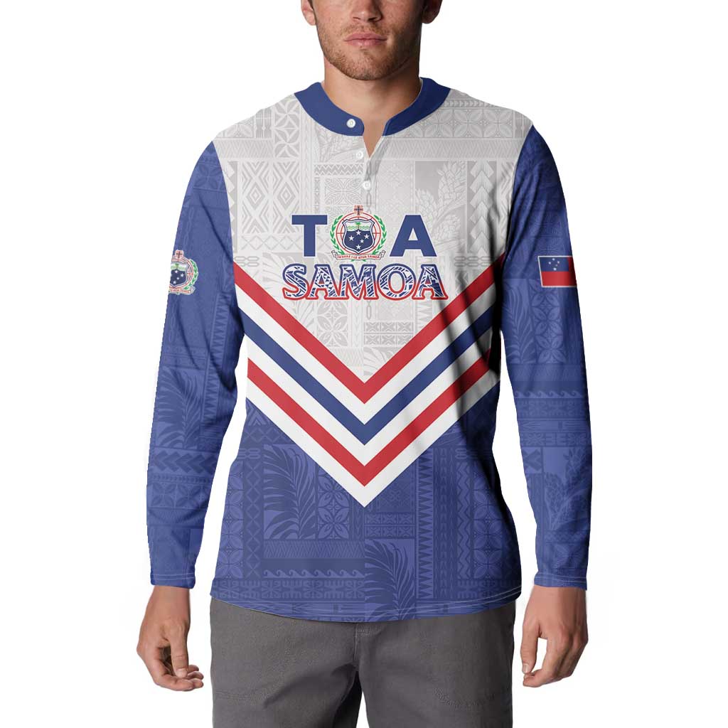 Custom Toa Samoa Rugby Button Sweatshirt 1992-1993 Special Edition - Polynesian Pride