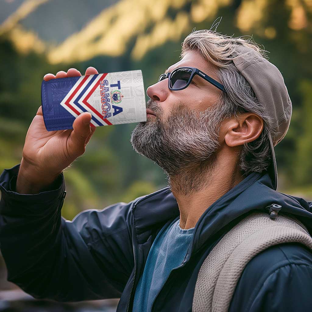 Custom Toa Samoa Rugby 4 in 1 Can Cooler Tumbler 1992-1993 Special Edition - Polynesian Pride