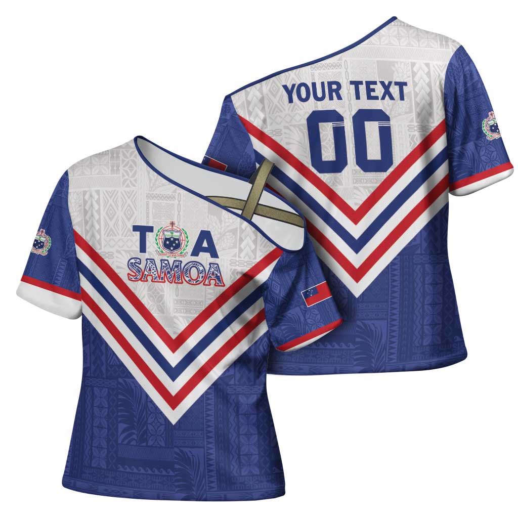 Custom Toa Samoa Rugby Cross Shoulder Shirt 1992-1993 Special Edition - Polynesian Pride