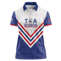 Custom Toa Samoa Rugby Women Polo Shirt 1992-1993 Special Edition - Polynesian Pride
