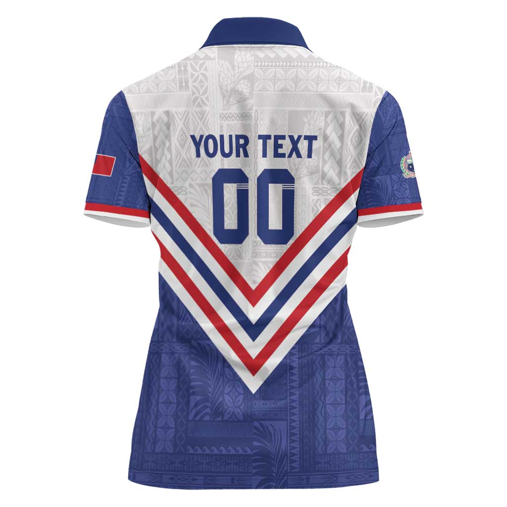 Custom Toa Samoa Rugby Women Polo Shirt 1992-1993 Special Edition - Polynesian Pride
